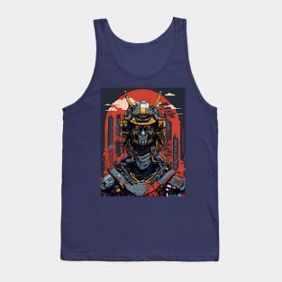 robot ninja streetwear t-shirt design Tank Top